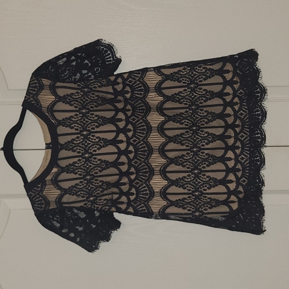 Navy lace shirt - Picture 2 of 2